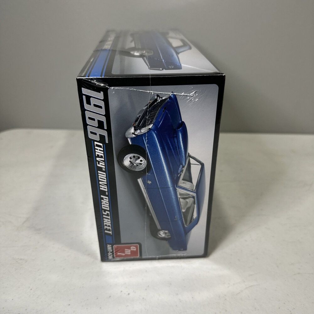 AMT AMT636 1/25 Scale Chevy Nova Pro Street Car - Blue Brand New In Sealed! 2011 - Picture 2 of 5
